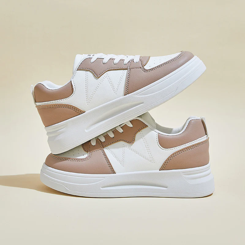2025 spring little white shoes new Korean version ins female students platform heightening sports board shoes casual shoes CY6601 - Deanwangkt