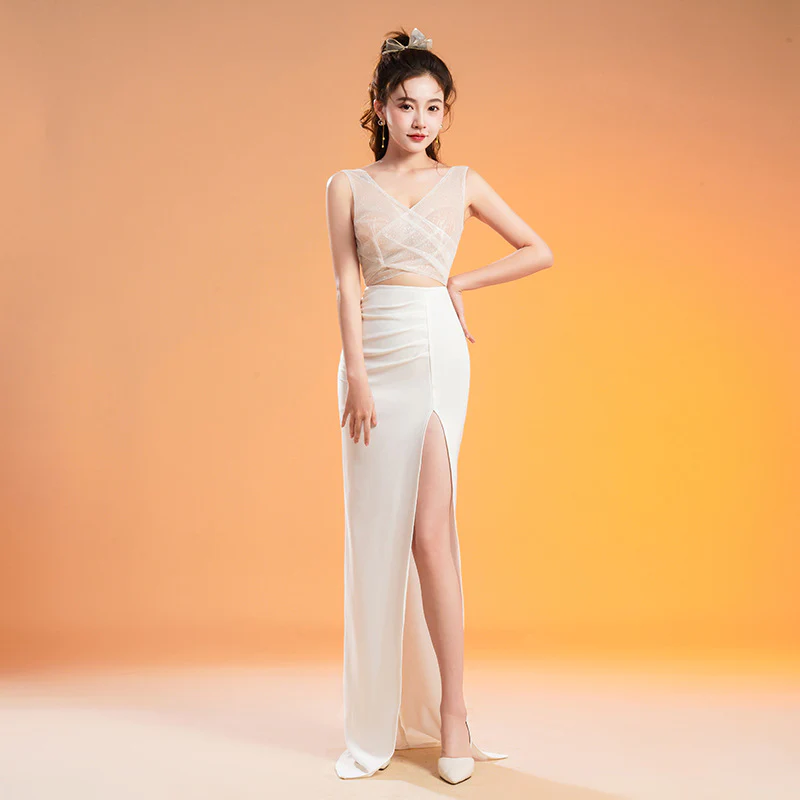 2025 G112/new nightclub ktv beauty clothing nightclub public relations lady overalls model evening dress dress - Deanwangkt