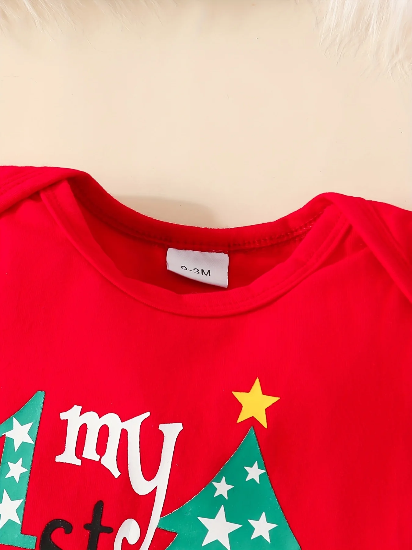 3pcs Christmas Outfits - Flying Sleeve Long-sleeved Romper + Bowknot Trousers Set with Free Headband - Deanwangkt