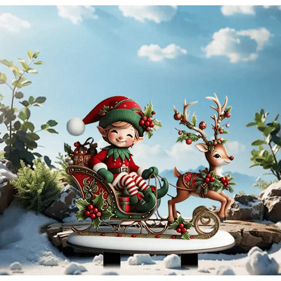 Customized Christmas Elf Sled - Deanwangkt