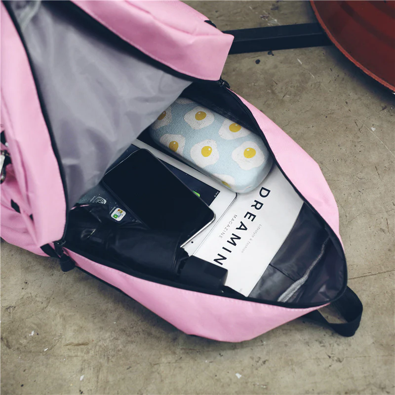 New Backpack Men's Large Capacity Couple Backpack University High School Student Schoolbag Campus Travel Tide Double Back - Deanwangkt