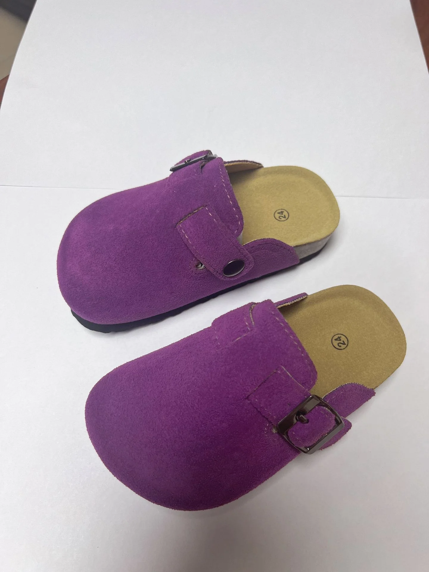 DEANWANGKT New Autumn Cork Baby Girl Children's Shoes Belt Buckle Home Boy Casual Slippers One Piece Dropshipping - Deanwangkt