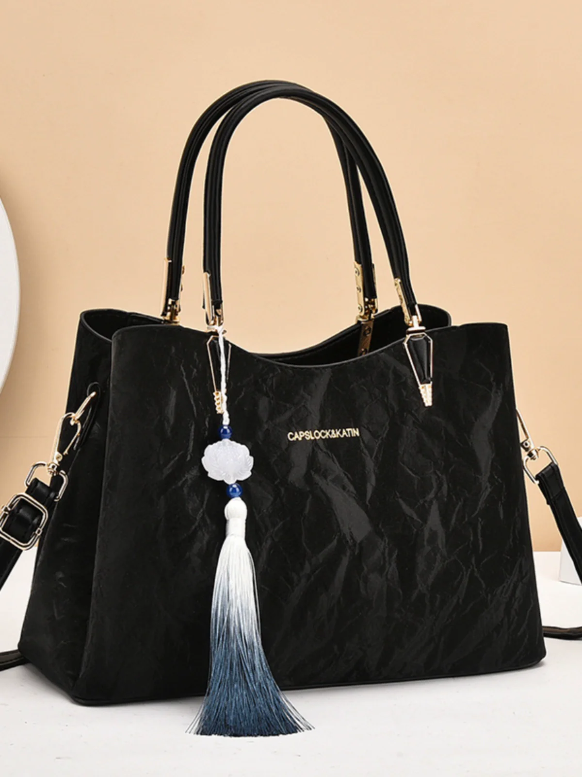 Chinese style women's bag  new fashion versatile trend handbag large capacity shoulder messenger bag tote bag - Deanwangkt