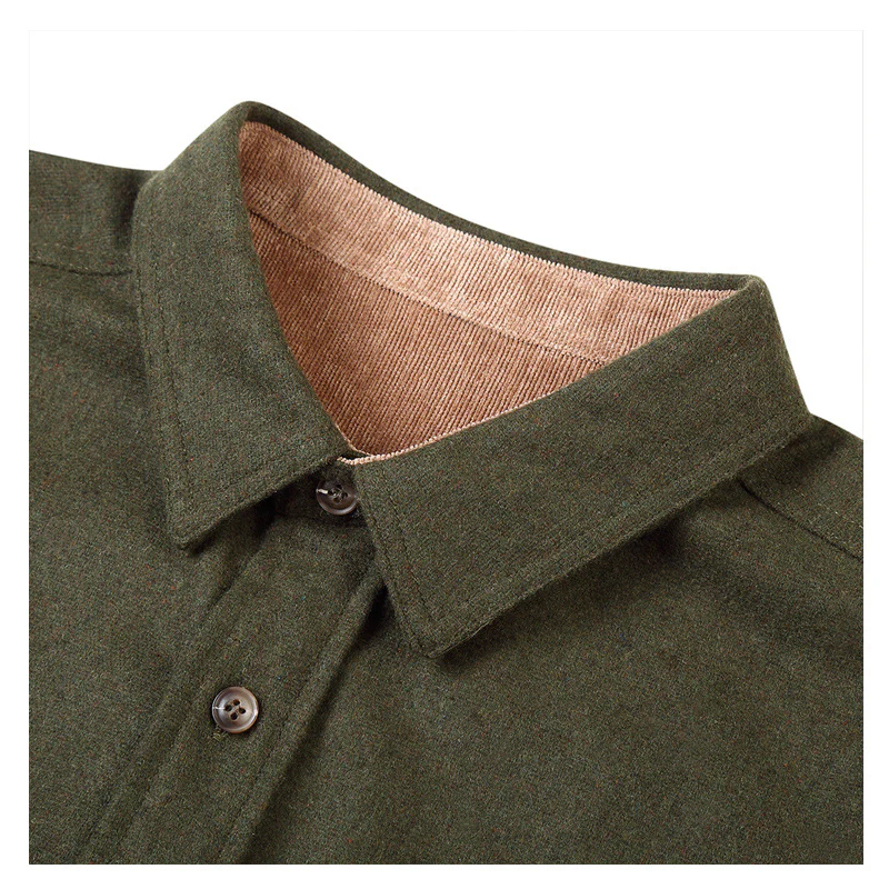 DEANWANGKT 2025 popular men's clothing  men's shirts long-sleeved Popular trade men's shirts men's autumn and winter flannel formal wear wholesale - Deanwangkt