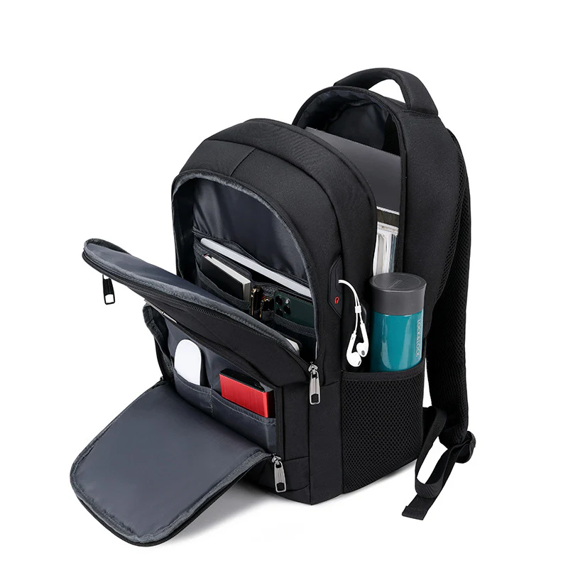 deanwangkt Trendy Backpack Men's Backpack New Large Capacity Travel Bag 17-Inch Gaming Notebook Computer Bag Outdoor Student Schoolbag - Deanwangkt