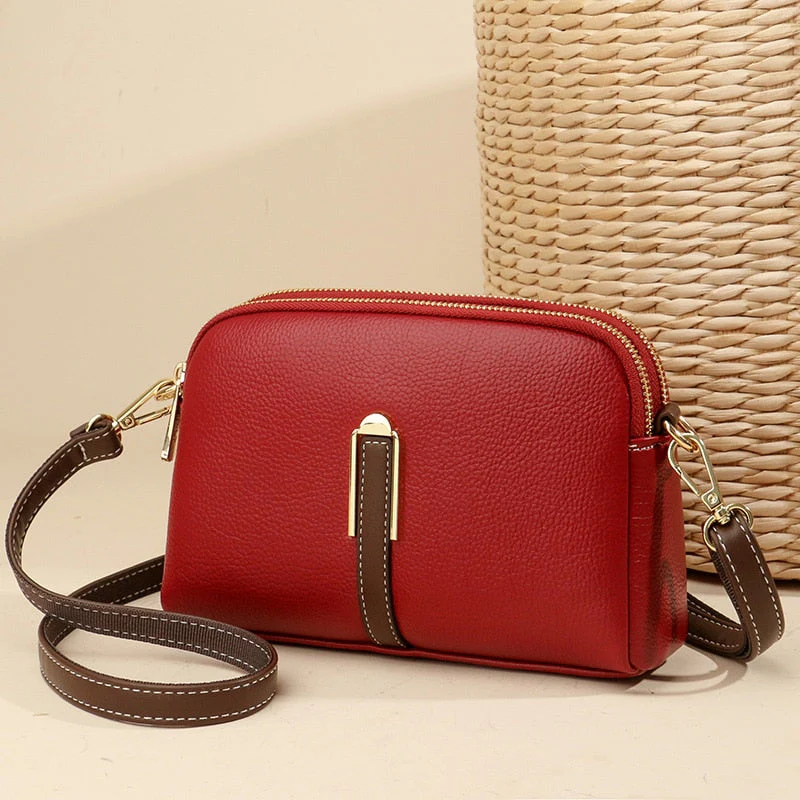 deanwangkt -  New Handbags Summer Small Single Shoulder Bag PU Women's Round Luxury Simple Messenger Bag Zero Wallet Mobile Phone Bag - Deanwangkt