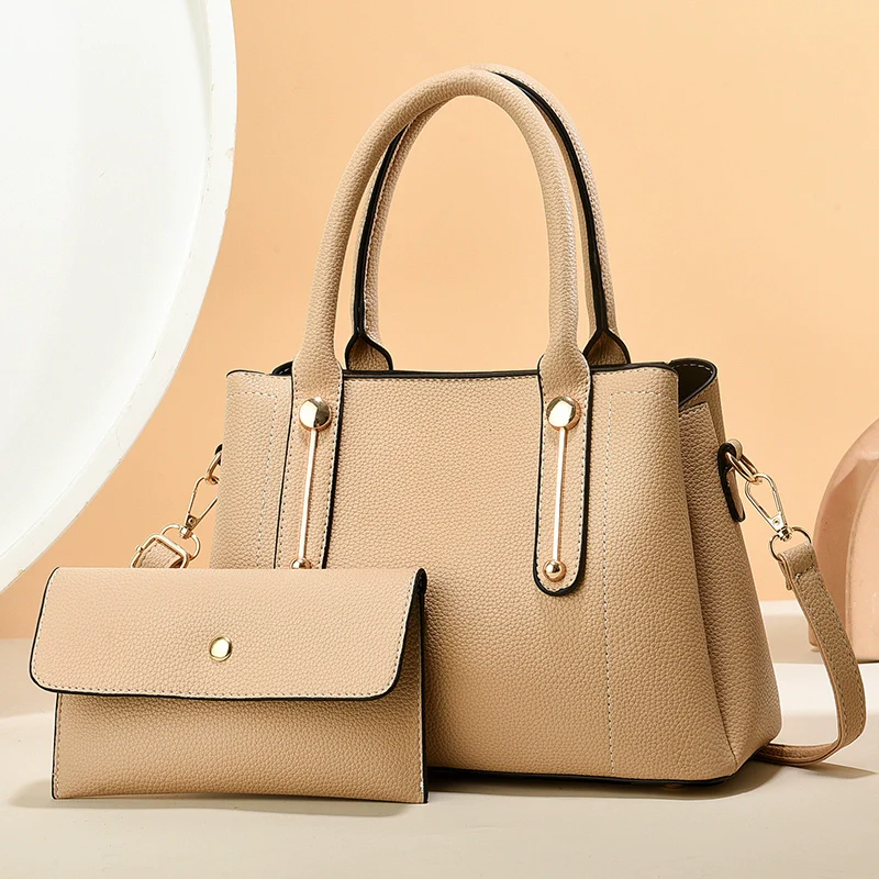 Fashion women's bag  new simple commuter texture large capacity tote bag mother and child bag shoulder messenger bag - Deanwangkt