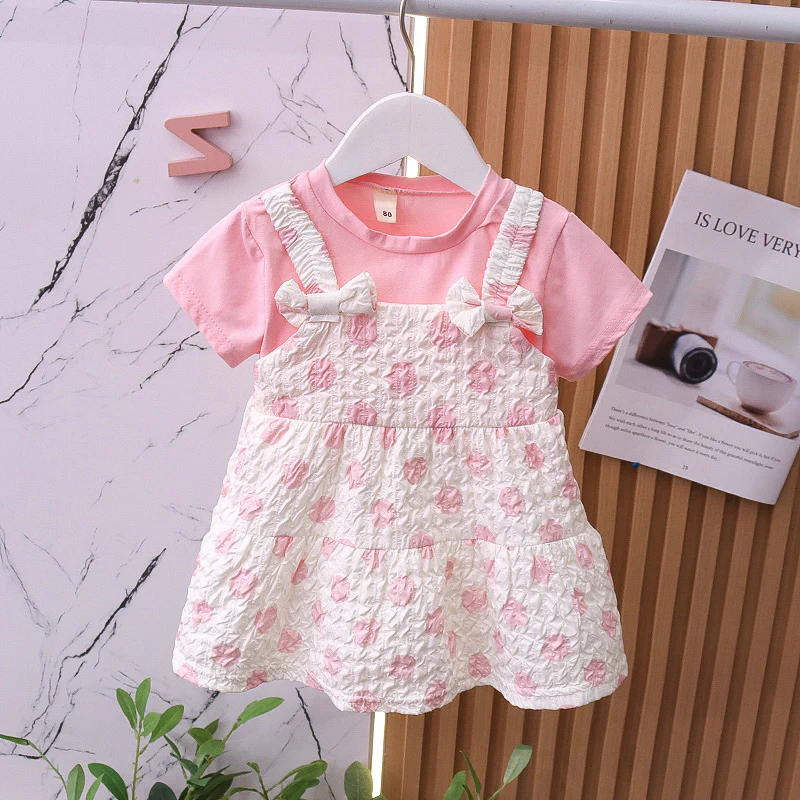 Girls' Dress 1 Year Old 3 Baby Skirt Summer Children's Clothing Pure Cotton Summer Little Children Princess Dress Baby Girl Summer Dress - Deanwangkt
