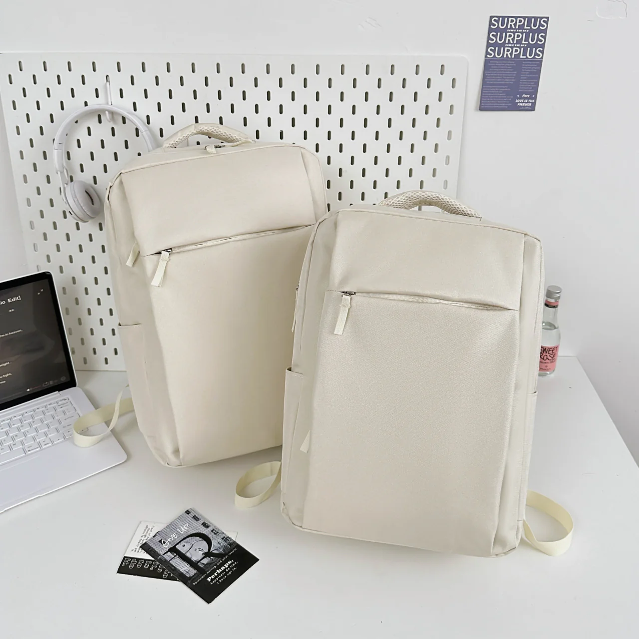 DEANWANGKT 2025 Business Backpack Double-layer Large Capacity Versatile Men's Backpack popular New Logo Printable Travel Bag Computer Bag - Deanwangkt