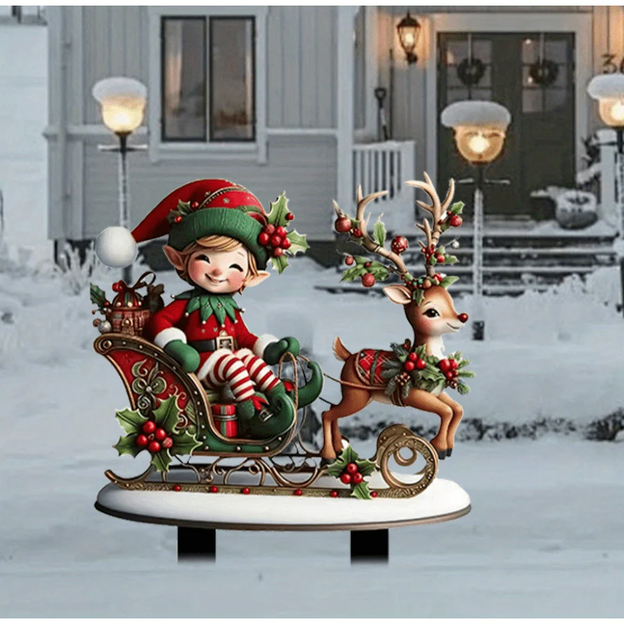 Customized Christmas Elf Sled - Deanwangkt