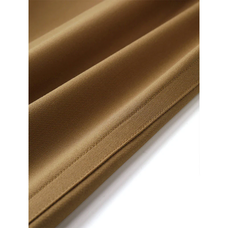 2025 Worsted wool stretch, loose drape slacks, wide-leg pants, commuter slender trousers, autumn and winter suit pants, women's clothing - Deanwangkt