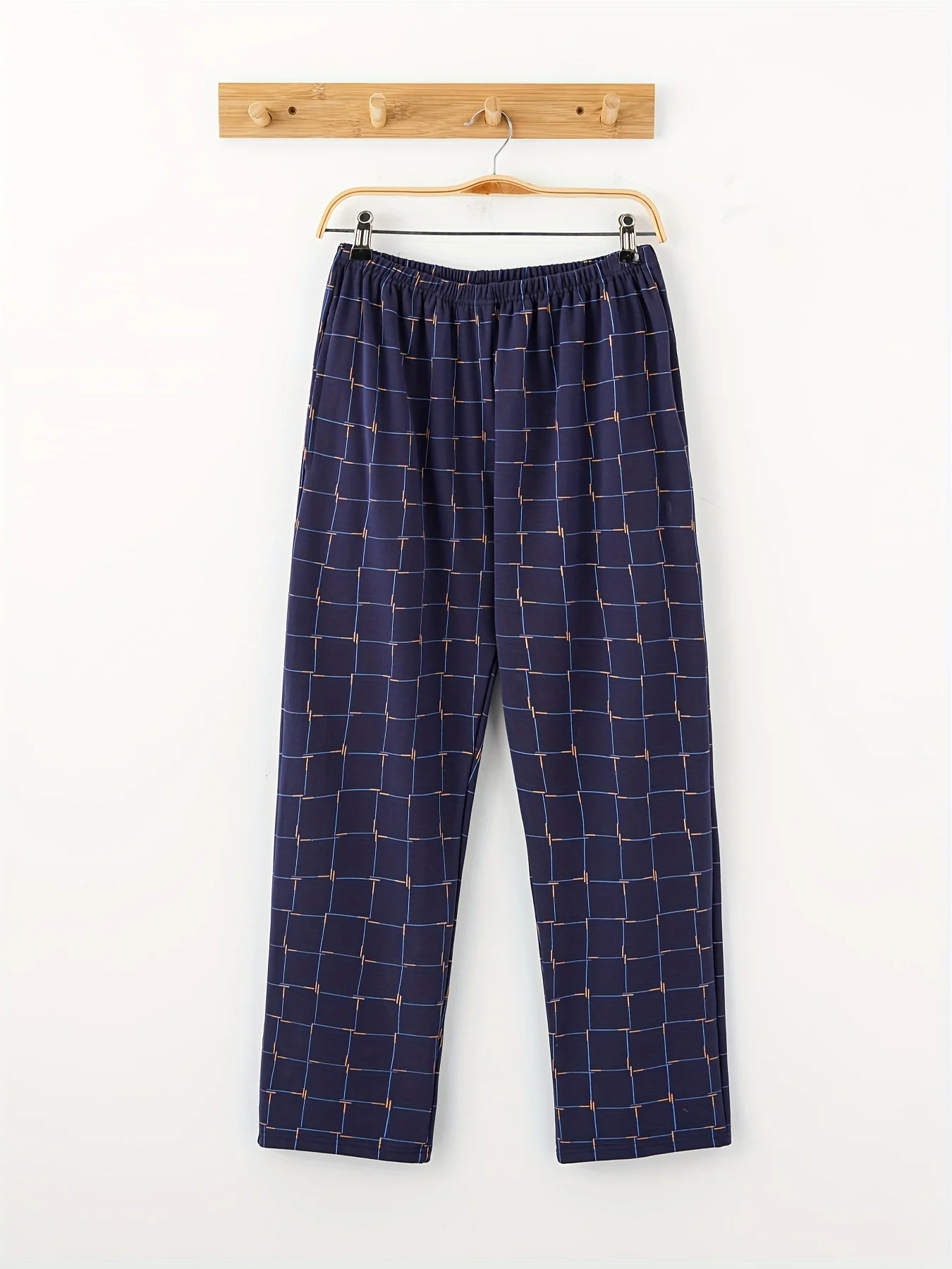 Men's Trendy Plaid Loose Pajama Pants, Stylish All-match Pants, Comfy & Breathable For Autumn And Winter - Deanwangkt