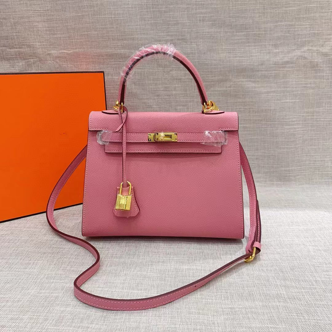 Kelly Bag Second Generation Mini New Versatile High-Grade Leather Casual Crossbody Small Handbags Women - Deanwangkt