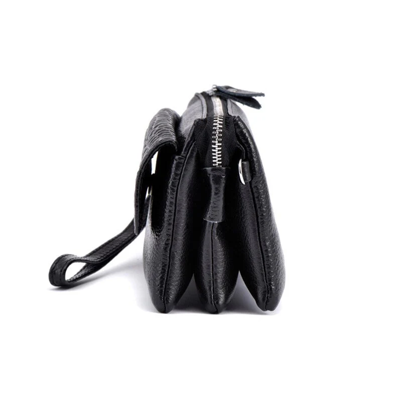 deanwangkt - Genuine Leather Clutch Women Long Wallets Women Money Purse Large Capacity Clutch Coin Purse Ladies Wallet Phone Purse Cartera - Deanwangkt