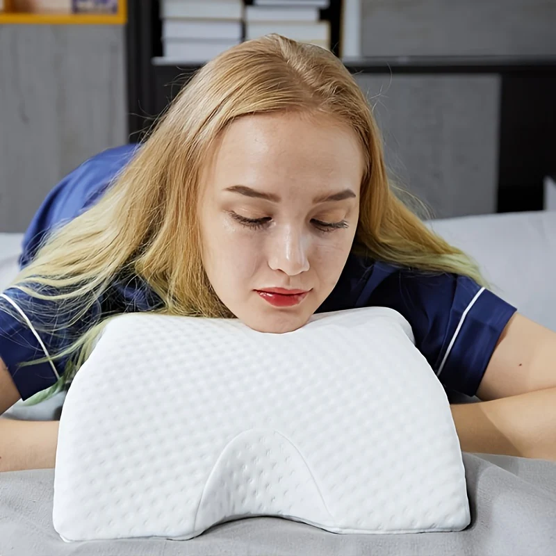 Soft Memory Foam Couple Pillow for Cozy Travel & Cuddling - Polyester, Non-Electric - Deanwangkt