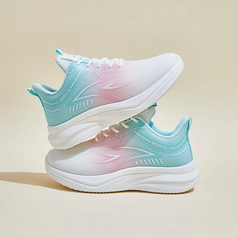2025 ins Korean version of flying woven shoes  spring new student sports shoes fitness running casual shoes height increase FZ6607 - Deanwangkt