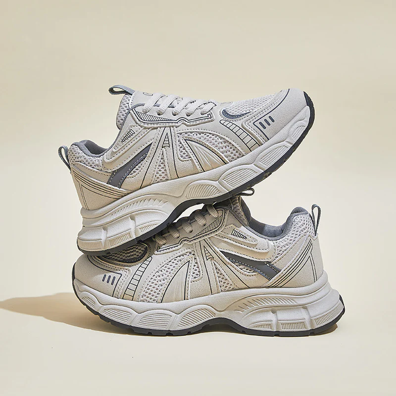 2025 ins Korean version of the new dad shoes girl  spring student sports running casual thick sole height increase street shot F2418 - Deanwangkt