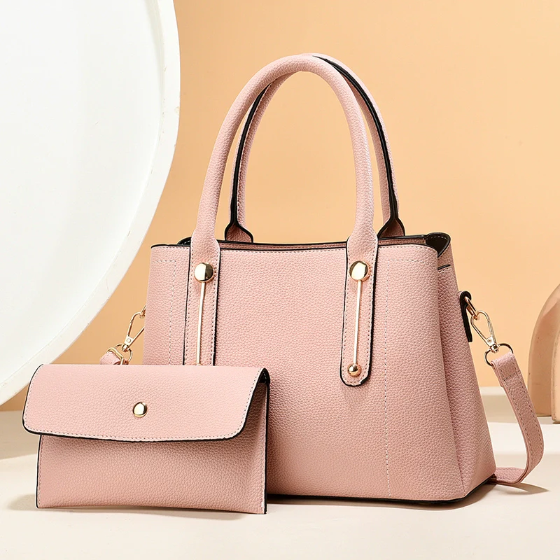 Fashion women's bag  new simple commuter texture large capacity tote bag mother and child bag shoulder messenger bag - Deanwangkt