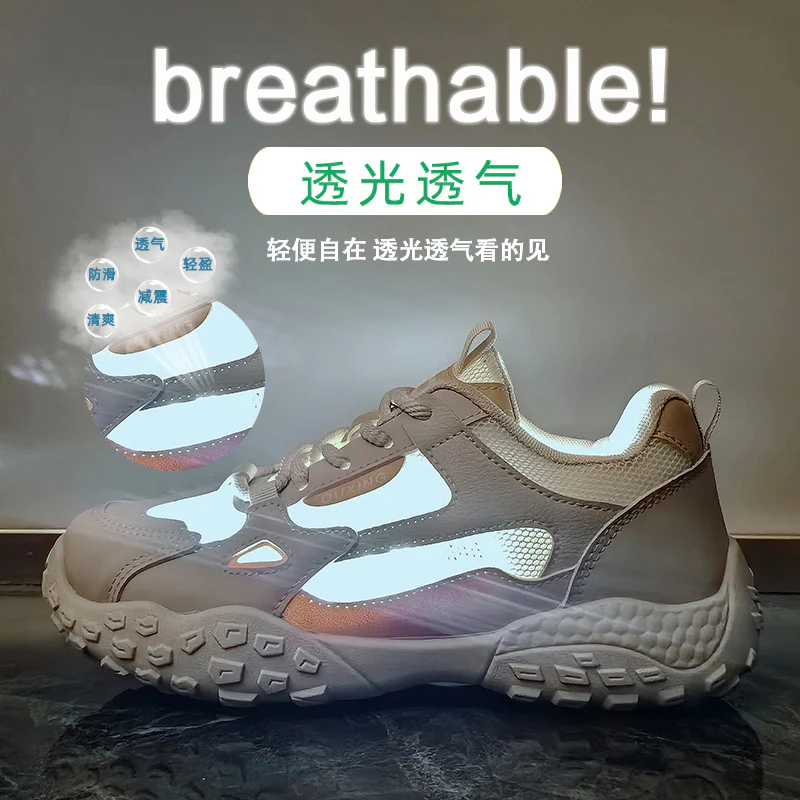 2025 ins Korean version of the new dad shoes girl  summer student sports and leisure street shooting mesh breathability increase Q3001 - Deanwangkt