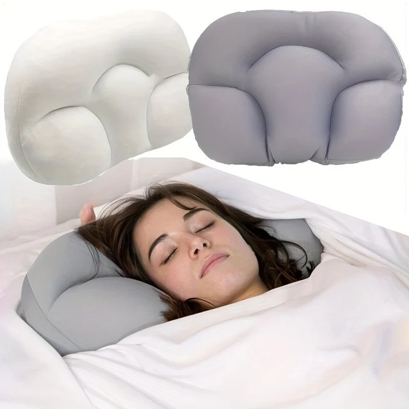 Ergonomic Sleeping Egg Pillow - Soft & Firm Polyester Blend for Neck Support, Portable 3D Design for All Sleepers, Ideal for Pregnant Moms, Dry Clean Only - Deanwangkt