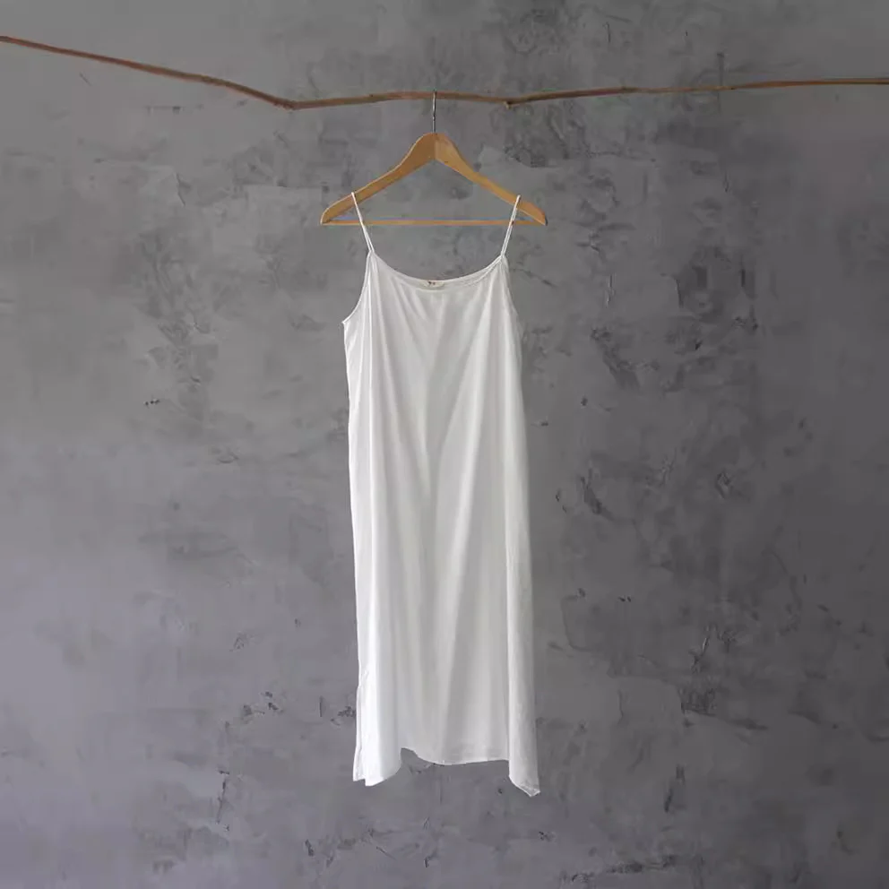 exquisite silk cotton suspender dress, long bottom skirt, multi-color D770 elegant fashion temperament and thin - Deanwangkt