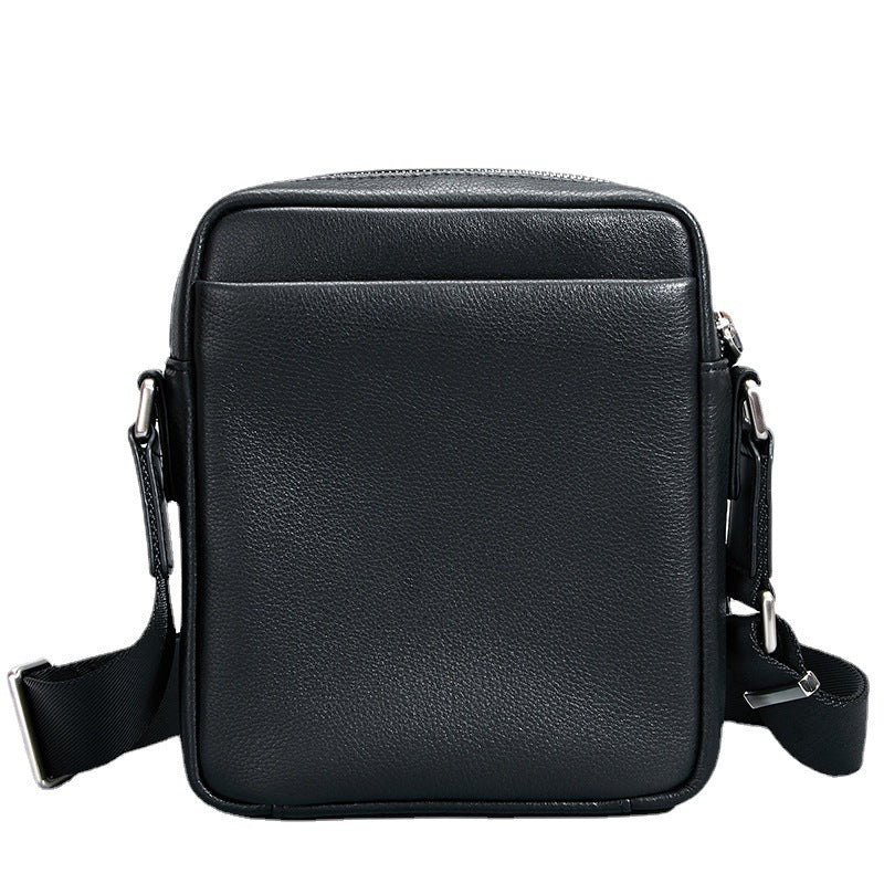 deanwangkt  Men's Leather Single-Shoulder Bag Casual Crossbody Fashion Fashion Brand Texture First Layer Cowhide Messenger Bag Men's Bag Small Square Bag - Deanwangkt