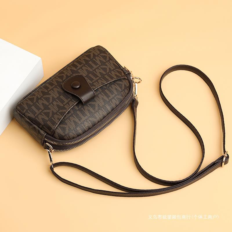 Soft Leather Clutch  New Cell Phone Bag Women's Long Wallet Casual Fashion Shoulder Messenger Bag Fashion - Deanwangkt
