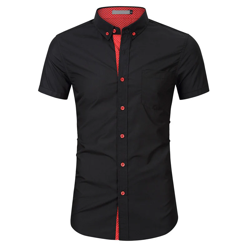 DEANWANGKT 2025 Hot trade men's shirt short-sleeved summer  new  men's clothing popular  men's long-sleeved shirt - Deanwangkt
