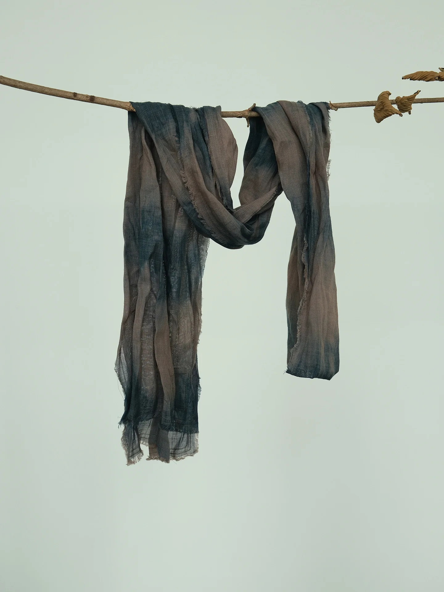 ethnic blue-dye printing lengthened ramie scarf shawl, four-season retro fashionable headscarf scarf ps ps-60 - Deanwangkt