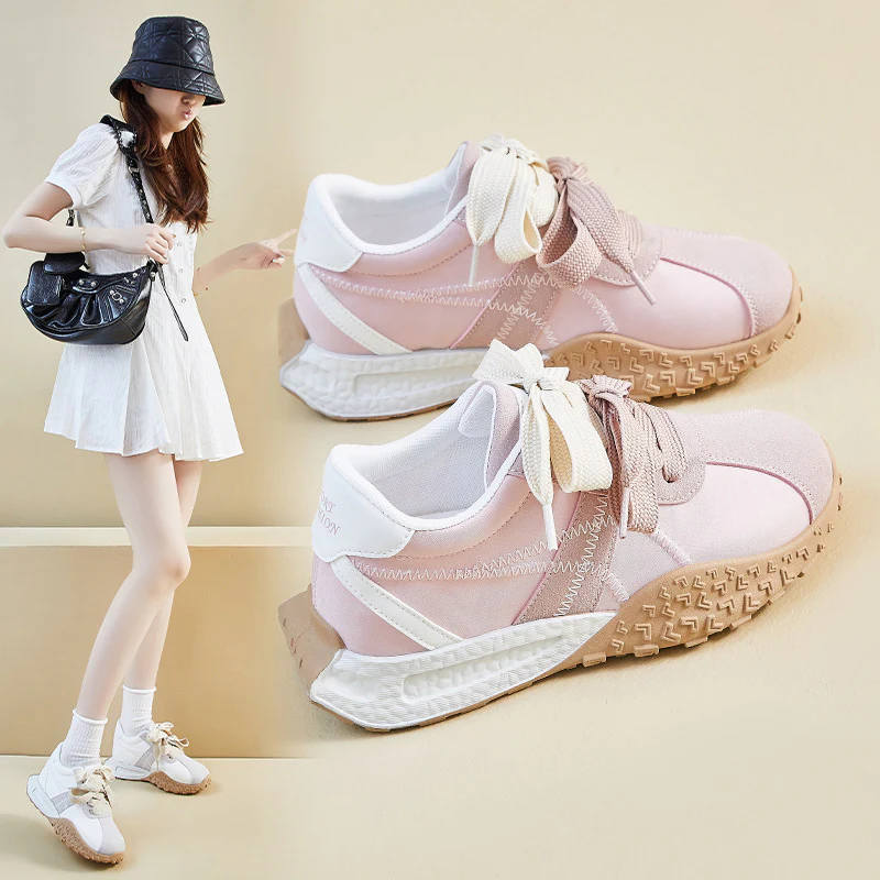 2025 ins Korean version of Forrest Gump shoes women's tide  spring new height increase student running sports leisure street shot RD4319 - Deanwangkt