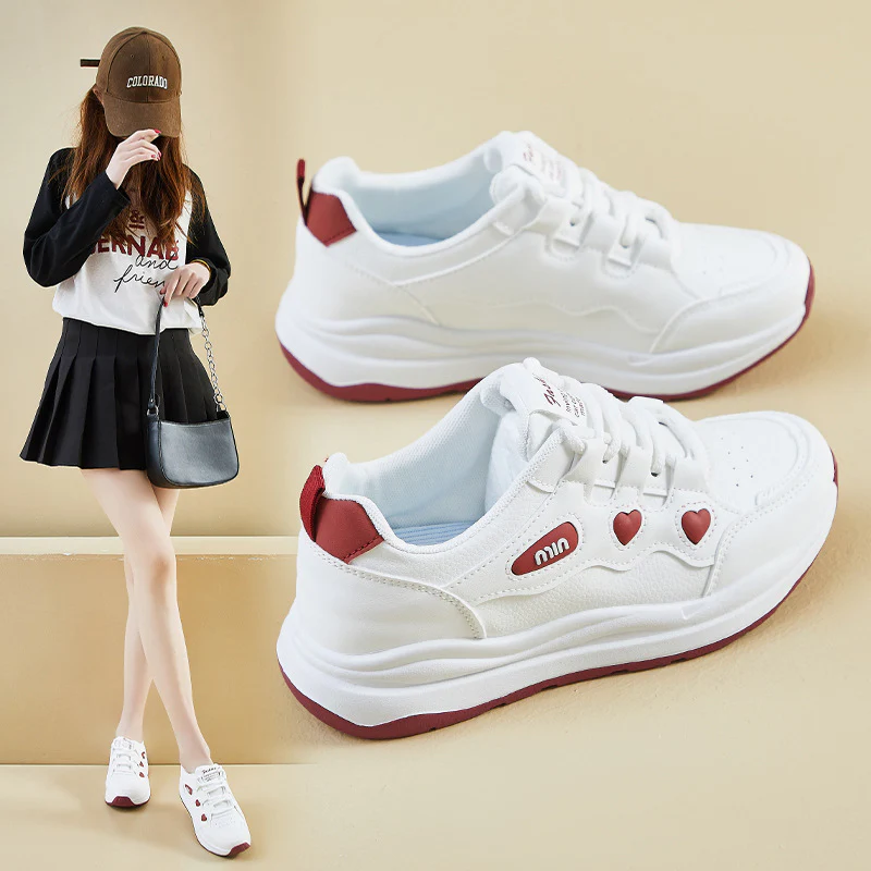 2025 ins Korean version of the new dad shoes for women  spring student sports running casual shoes platform height increase YB6813 - Deanwangkt