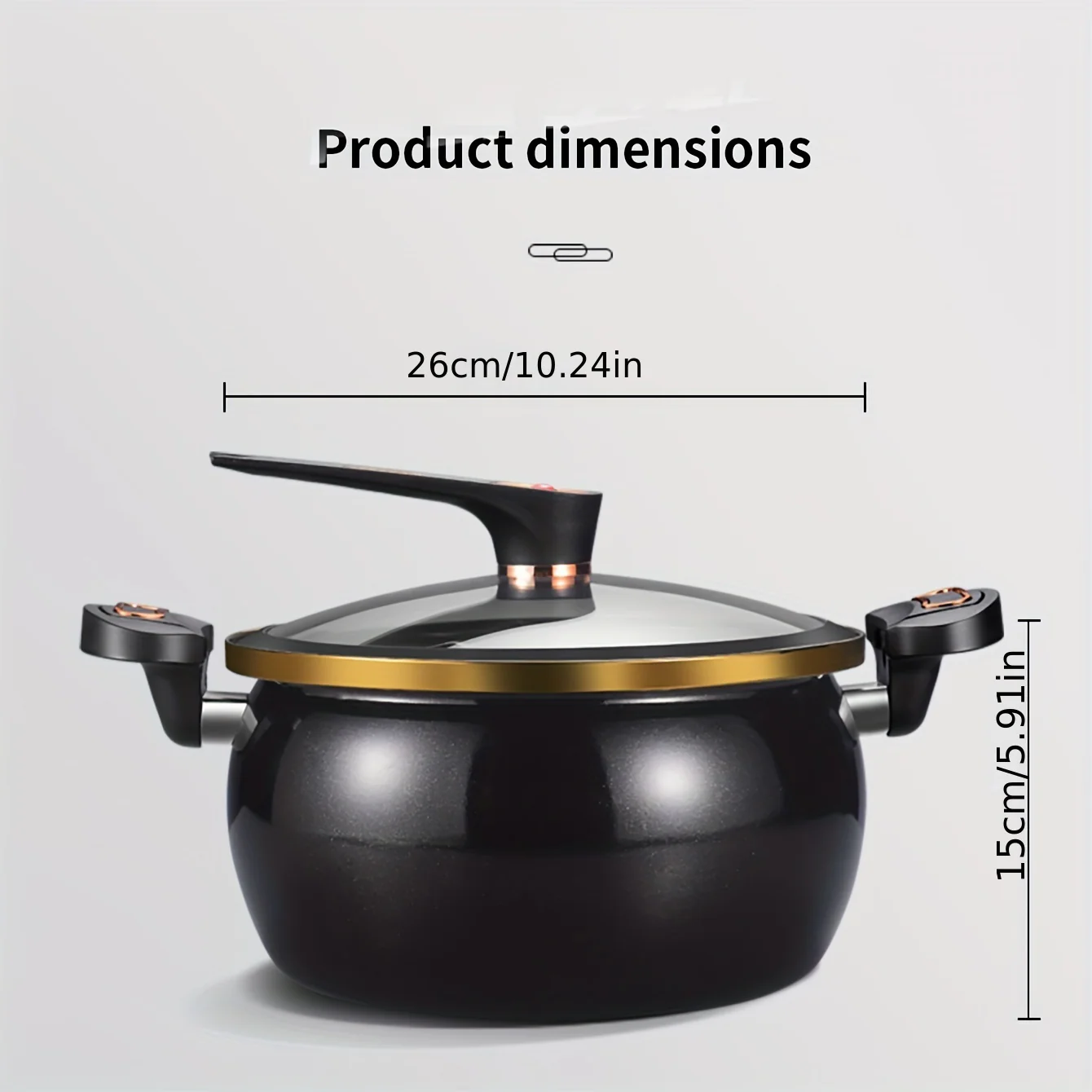 2.11gal Large Capacity Non-Stick Cast Iron Pot - Versatile for Stew, Soup & More - Compatible with Induction & Gas Stoves - Deanwangkt