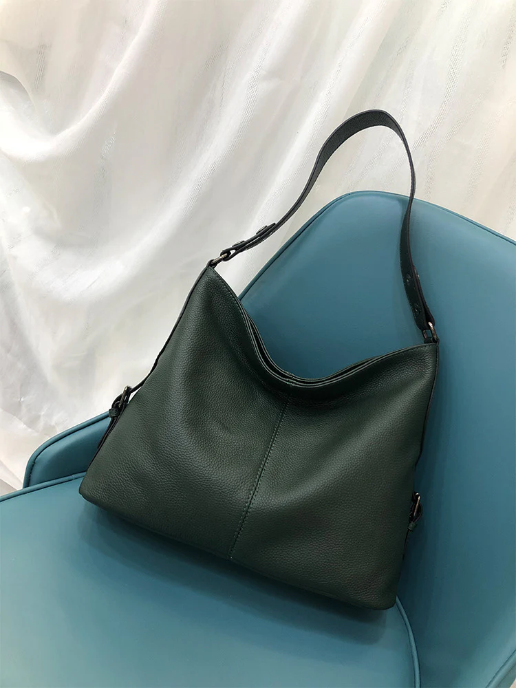 women's bag  new  style fashion shoulder bag leather tote bag first layer cowhide messenger bag 5560 - Deanwangkt