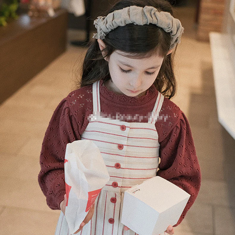 European and American New Girls' Cotton Dress Children's Hollow Princess Dress Bebe Autumn and Winter Baby Long Sleeve Dress - Deanwangkt