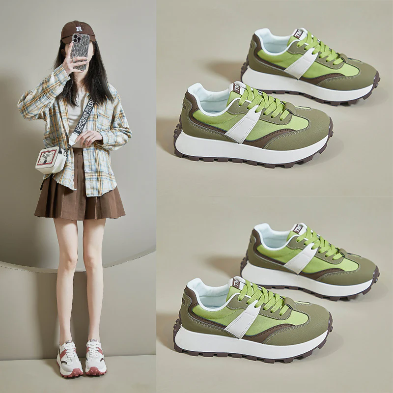 2025 spring Forrest Gump shoes new Korean version ins female student sports running casual shoes heightening shoes street shot G6830 - Deanwangkt