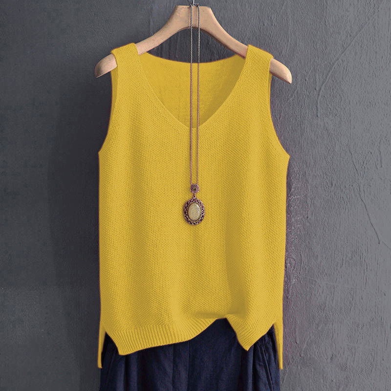 80-100 kg, fat mm loose belly cover large size ice silk suspender vest women's knitted bottoming shirt sleeveless top women's - Deanwangkt