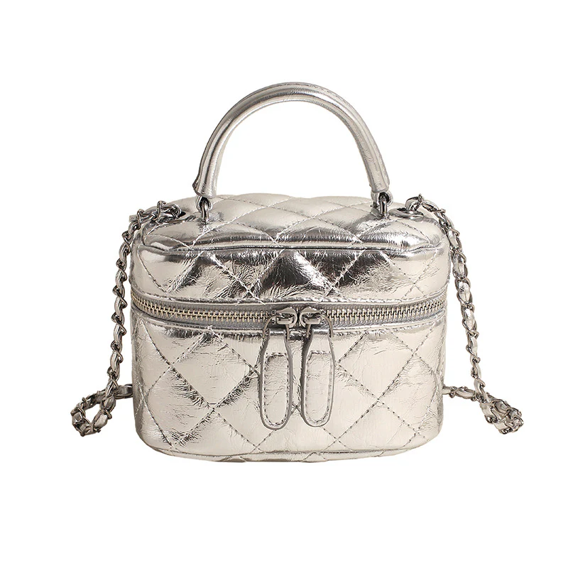 Diamond Embroidery Thread Small Bag for Women This Year Popular Western Style All-Matching Box Bag Fashion Trending Chain Messenger Bag Wholesale - Deanwangkt