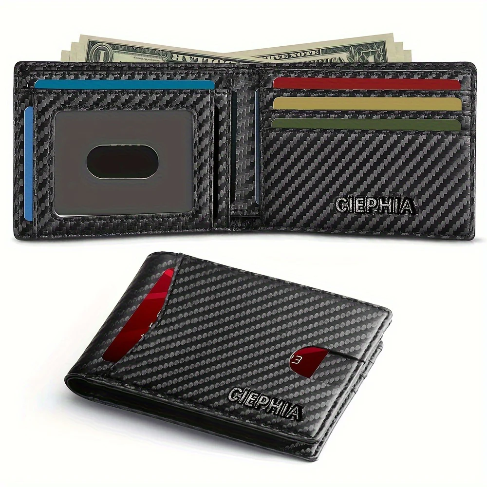 1pc Bifold Wallet - Ultra-Slim Design with Spacious Front Pocket and Ample Storage Capacity, Advanced RFID Blocking Technology, Simple and Easy-to-Use Design - Ideal Gift Option for Men, Perfect for Any Occasion - Deanwangkt
