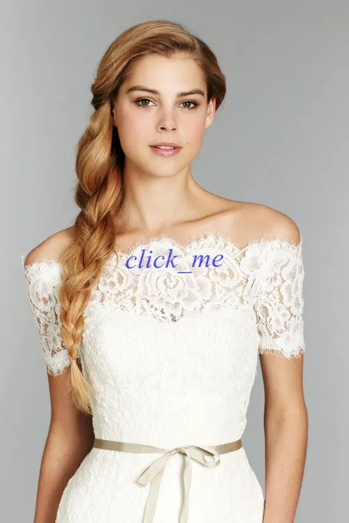 2015 Cheap Off Shoulder Lace Bolero Jacket Illusion Covered Button Jackets Bridal Shrug Bride Wraps Wedding Dress Accessories Shawl - Deanwangkt