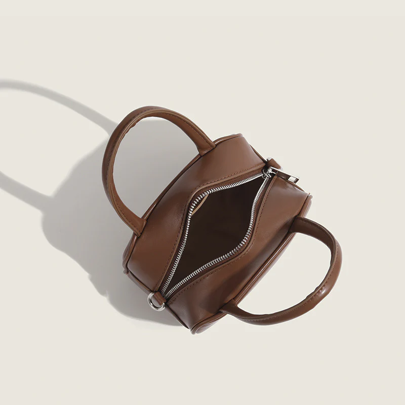 DEANWANGKT 2025 Pillow bag women  high sense fashion handbag retro bowling Boston bag crossbody small square bag - Deanwangkt