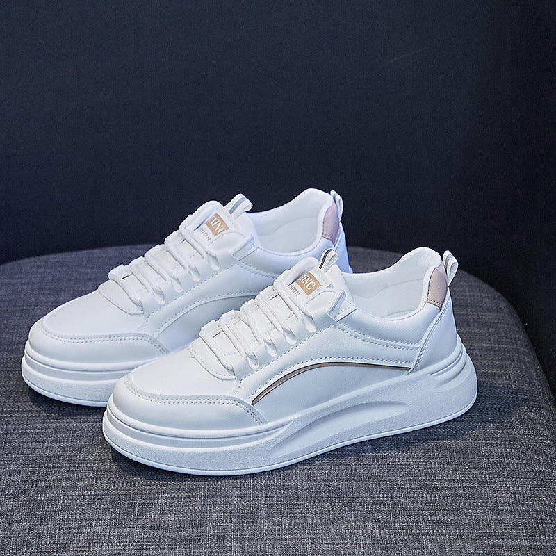 2025 Little white shoes women's  summer new breathable student board shoes ins Korean version flat net shoes casual shoes women SH635 - Deanwangkt