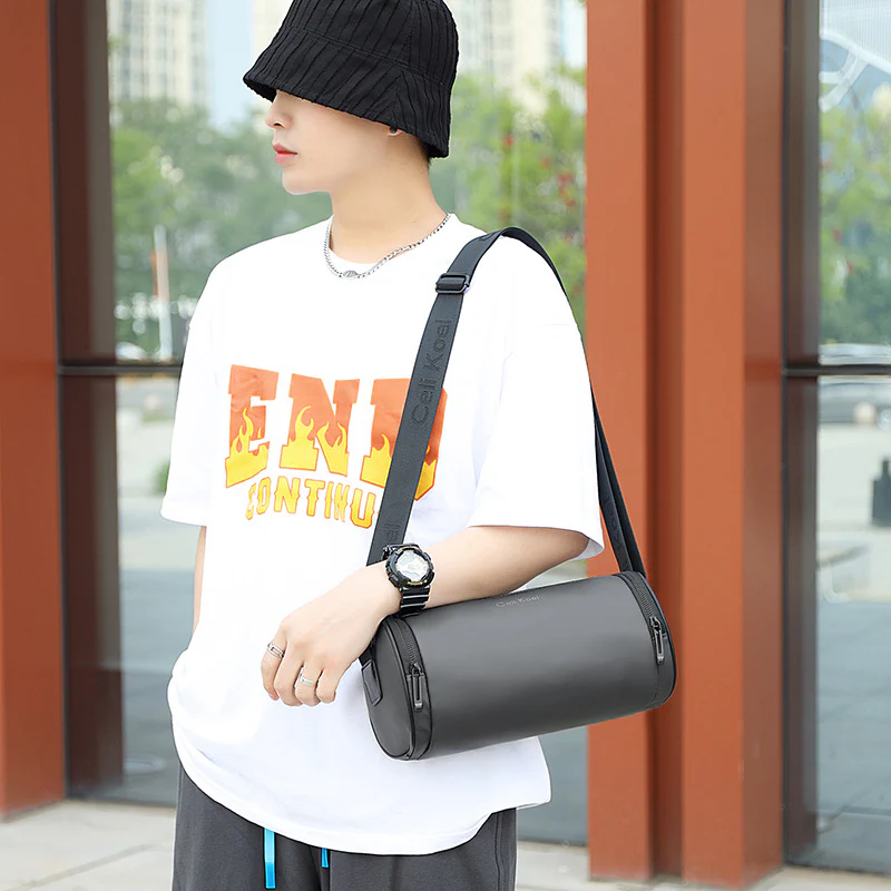 deanwangkt  Cross-Border New Arrival Waterproof Shoulder Bag Foreign Trade Large Capacity Men's Messenger Bag Fashion Sports Gym Bag Bucket Bag - Deanwangkt
