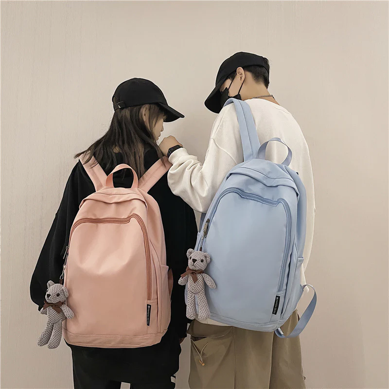 deanwangkt  Schoolbag Men's Ins Korean Harajuku Ulzzang Women's High School and College Student Versatile Large Capacity Travel Backpack Backpack - Deanwangkt