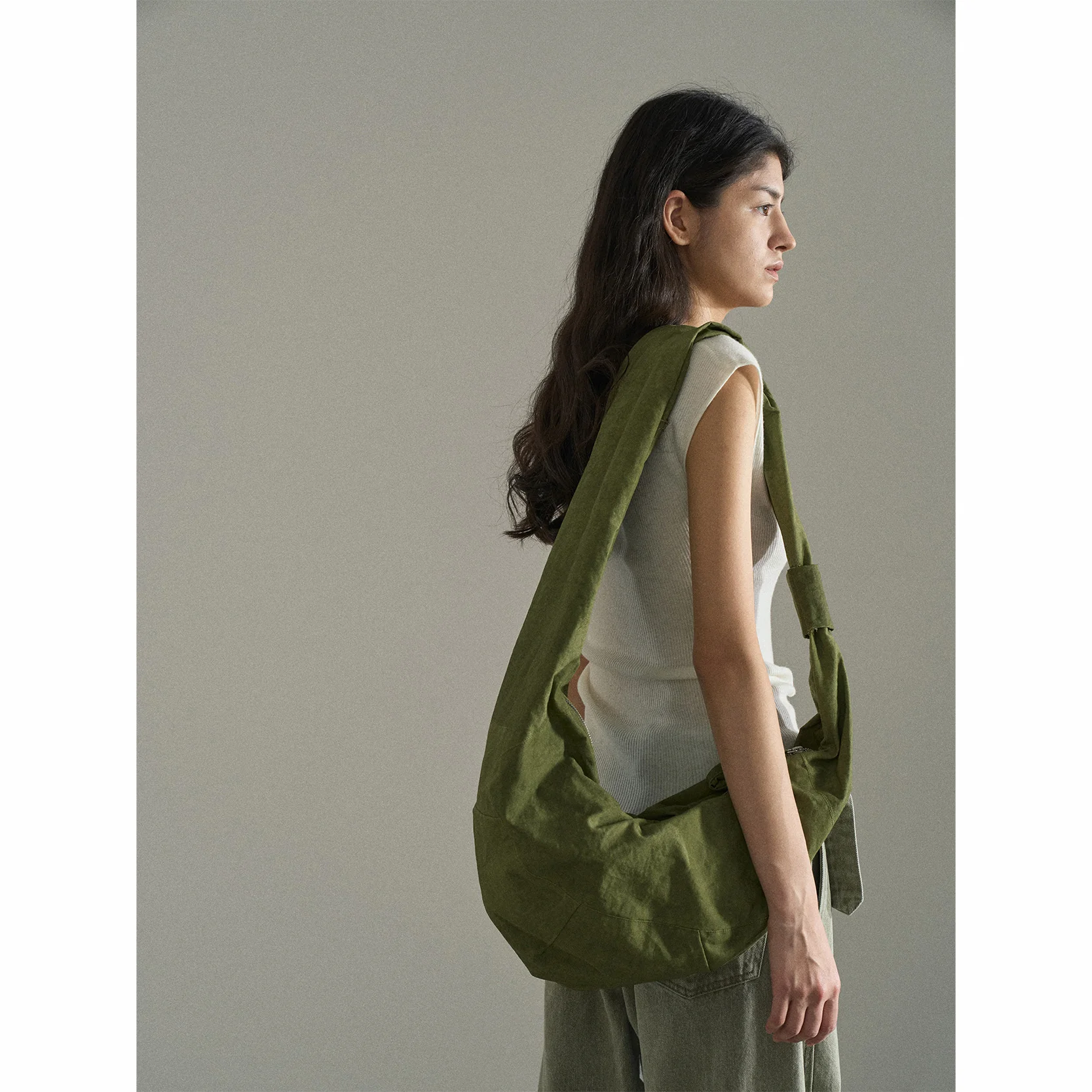 [Meeting Table] Single Shoulder Crossbody Can Be Praised Bag Cotton Temperament Daily Commuter's All-Matching Large Capacity Bag Female M6330 - Deanwangkt