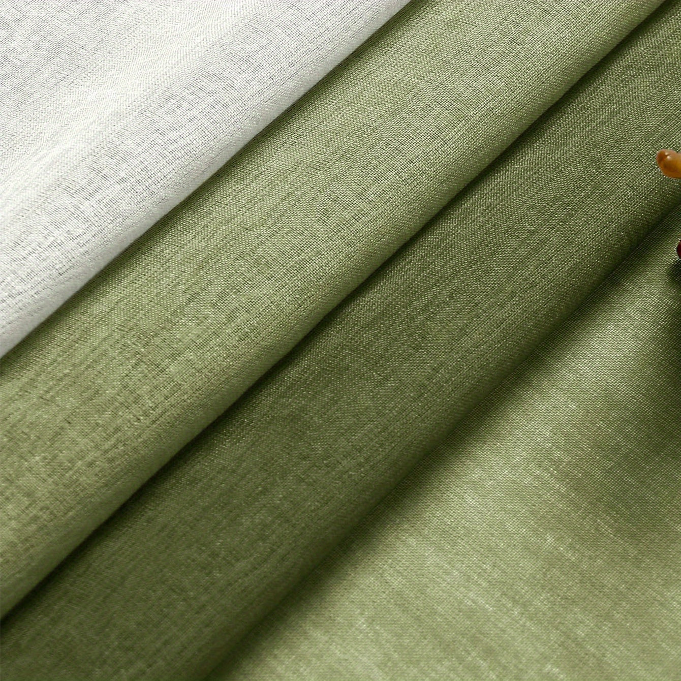 1 Panel Gradient Color Window Sheer Curtain Suitable For Living Room, Bedroom, Kitchen, Bathroom, Home Decor, Room Decor - Deanwangkt