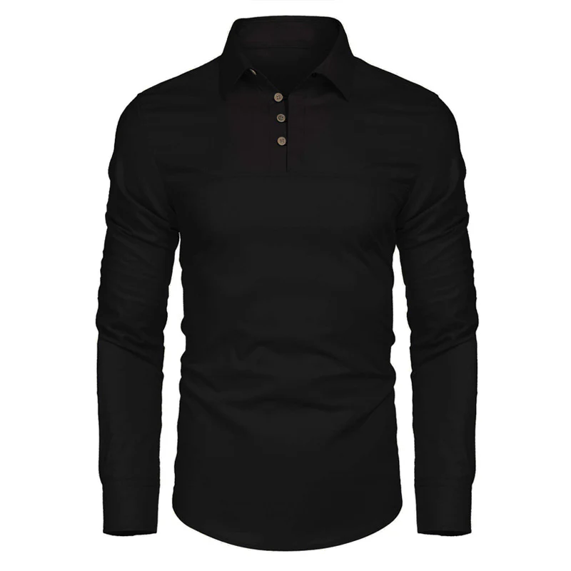 DEANWANGKT 2025 popular  men's cotton and linen shirts long-sleeved men's long-sleeved shirts men's autumn and winter - Deanwangkt