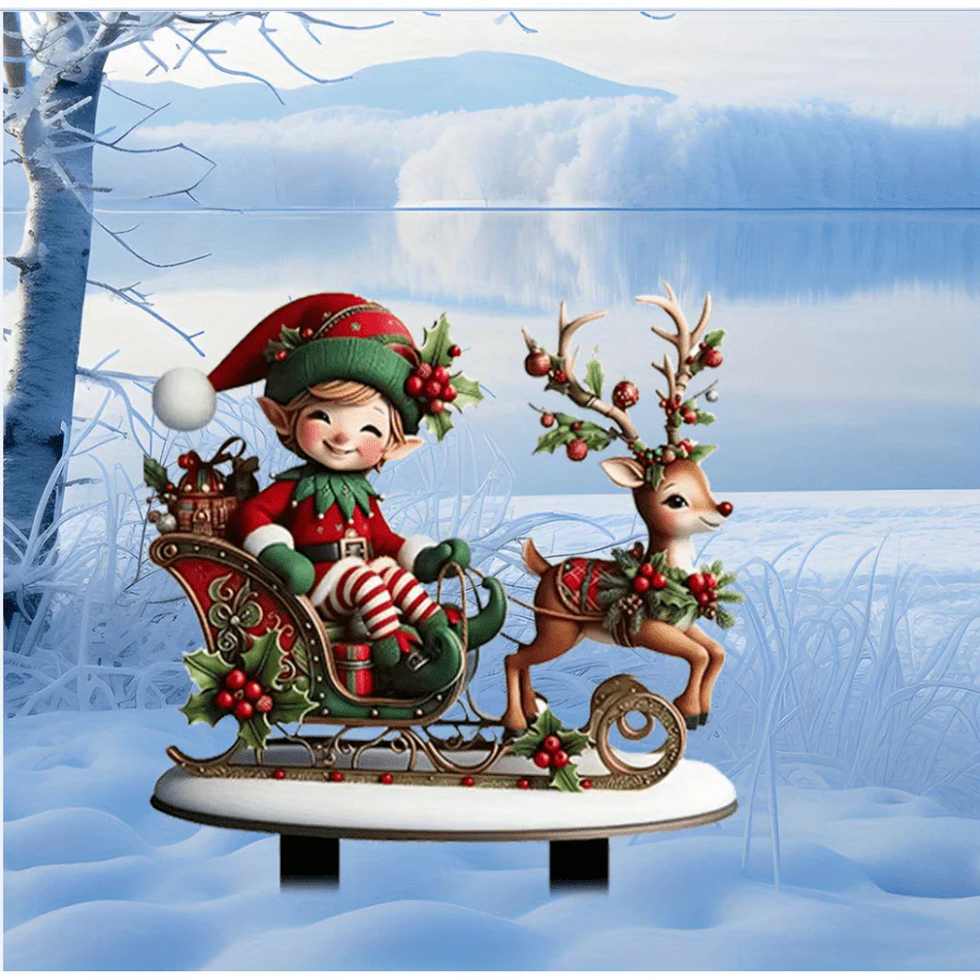 Customized Christmas Elf Sled - Deanwangkt