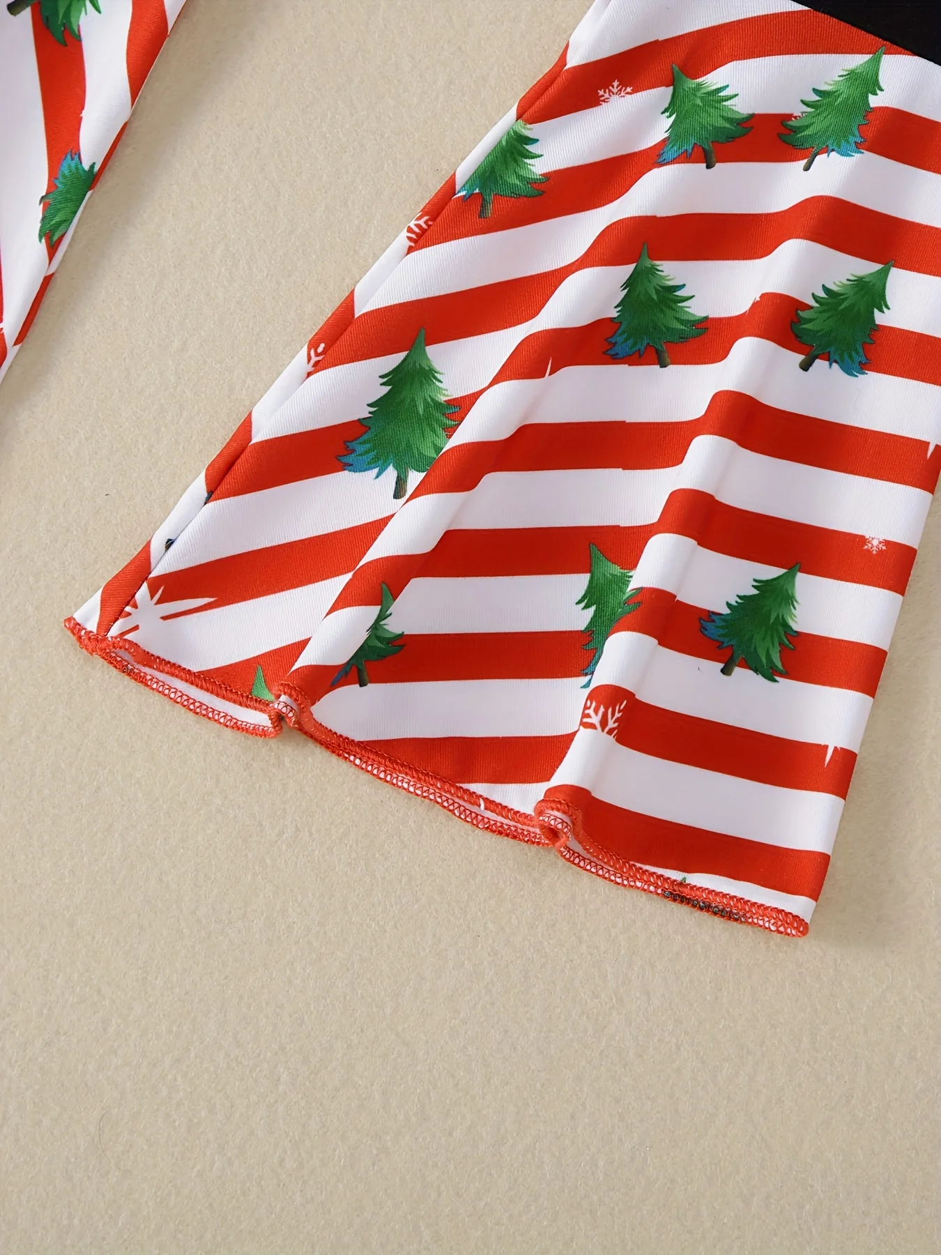 Christmas Girls' 2pc Sets, Splicing MERRY CHRISTMAS Print Top & Flare Pants Kids Outdoor Clothes For Fall Christmas Party - Deanwangkt