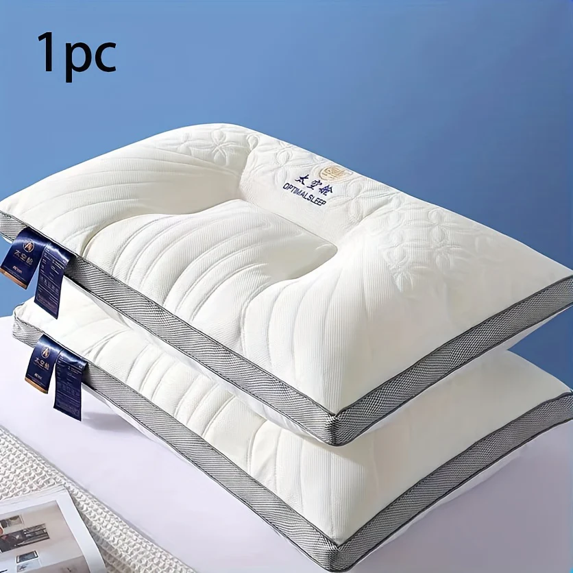 3D Massage Sleep Pillow for Neck and Cervical Support, Soft Comfort Memory Foam with Polyester Cover, Breathable and Moisture-Wicking, Ideal for Home Use and Holiday Gifts - Deanwangkt