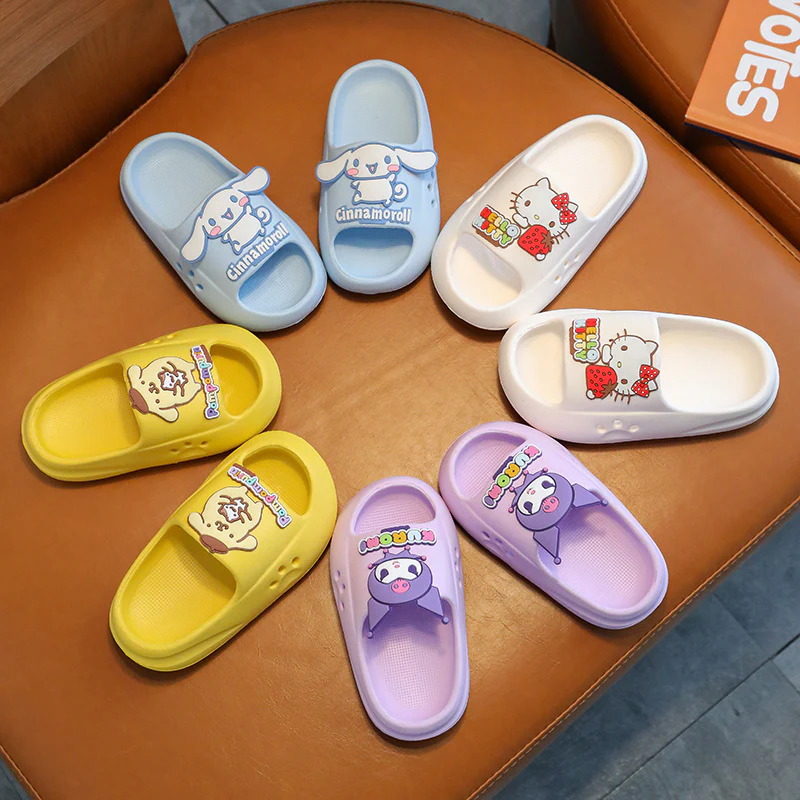 DEANWANGKT Eva Children's Slippers Summer Cute Soft Bottom Baby Outerwear Boys and Girls Indoor Bathroom Non-Slip Deodorant Slippers - Deanwangkt